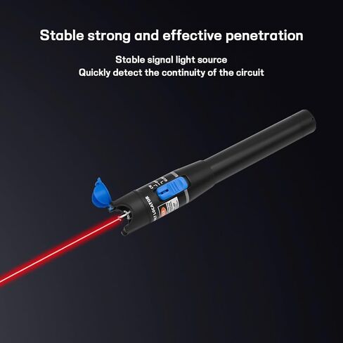 Visual Fault Locator Fiber Optic Tester 5mW - VFL Fiber Optic Red Light Test Pen, Fits SC FC ST Interface Fiber Optic Network Detector Meter in Saudi Arabia