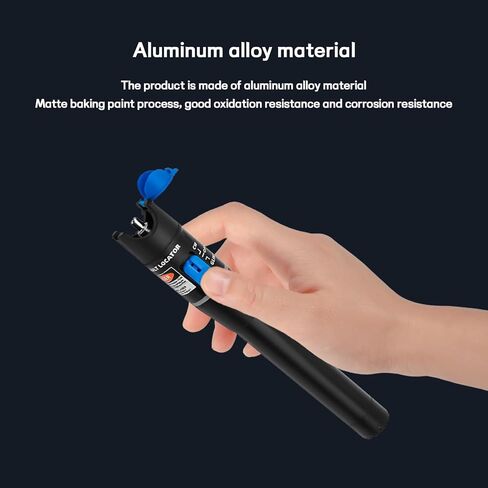 Visual Fault Locator Fiber Optic Tester 5mW - VFL Fiber Optic Red Light Test Pen, Fits SC FC ST Interface Fiber Optic Network Detector Meter in Saudi Arabia