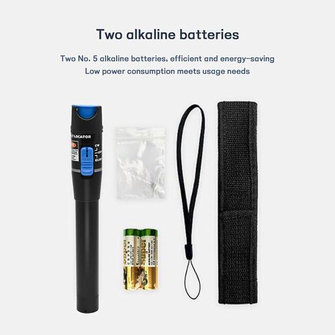 Visual Fault Locator Fiber Optic Tester 5mW - VFL Fiber Optic Red Light Test Pen, Fits SC FC ST Interface Fiber Optic Network Detector Meter in Saudi Arabia