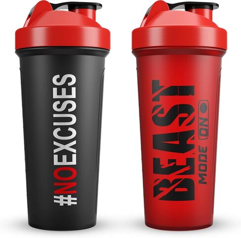 5 PACK Protein Shaker Bottles for Protein Mixes -24 OZ- Dishwasher Safe Shaker Cups for Protein Shakes - Shaker Cup for Blender Protein Shaker Bottle for Shakes Protein Shake Blender in Saudi Arabia