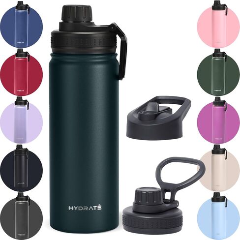 HYDRATE Water Bottle Insulated - Stainless Steel Water Bottles - Reusable Flask with Leak-Proof Design and Convenient Handle - Double Vacuum Insulated Water Bottle in Saudi Arabia