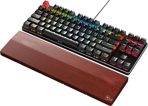 لعبة Whoved Wood Break Worden Breat (TKL) - خشب الرماد الأبيض ، والحبوب المتوسطة ، والسطح الأملس ، والعرق والزيت ، وقاعدة مطاطية سهلة ، ومضادة للانزلاق ، و 360 × 100 × 19 ملم - Onyx in Kuwait