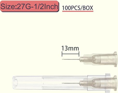 100 Pack 30G 5/32 Inch Needle for Lab Accessories,Industrial Dispensing Accessories,Individually Packaged in Saudi Arabia