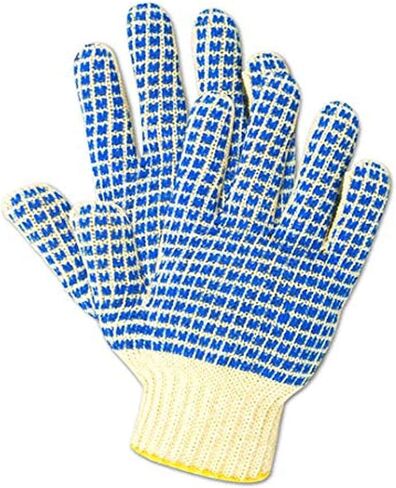 MAGID MultiMaster Reversible Cotton/Polyester Glove, PVC Coating, 9.5" Length, Men's (12 Pair) in Saudi Arabia