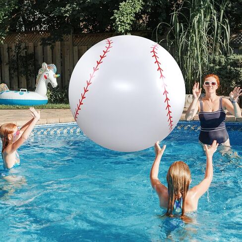 Lewtemi 2 Pcs 27 Inch/ 40 Inch Giant Inflatable Sports Balls Large Inflatable Beach Ball Inflatable Ball for Summer Pool Outdoor Activity Games Toys (Soccer, Basketball,40 Inch) in Saudi Arabia