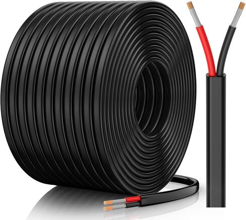 CONEPY 16 Gauge Wire, 16 AWG 2 Conductor Automotive Wire, 16/2 Cable, 50FT | Oxygen-Free Tinned Copper 16 AWG Wire, PVC Insulated Flexible 12V Electrical Wire for Automotive, Marine, Solar, RV, Lights in Saudi Arabia