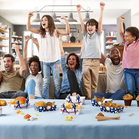 WERNNSAI 24 PCS Dinosaur Snack Trays - Dinosaur Birthday Party Snack Decorations for Boys Movie Night Paper Food Tray Boxes Dinosaur Popcorn Nachos Serving Trays Dino Birthday Party Food Display Trays in Kuwait