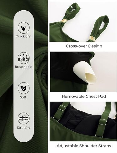 Hanna Nikole Womens Tankini Swimsuits 2 Piece Bathing Suit Flowy Ruffle Tankini Tops with Swim Shorts in Kuwait