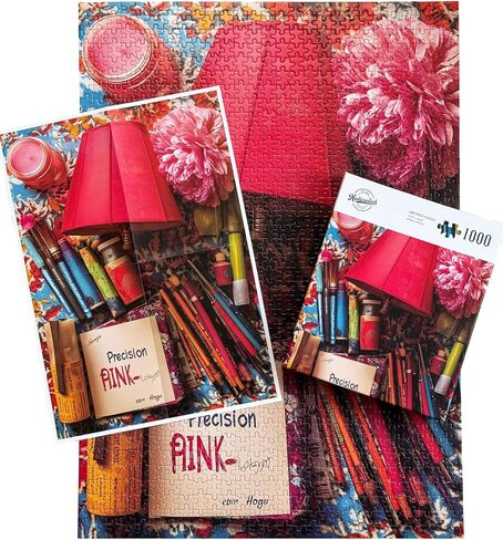 Flowers Art Jigsaw Buzzles للبالغين 1000 قطعة ، أحجية فريدة من نوعها صعبة للبالغين ، 6 ألوان على الألغاز الوردية الخلفية ، حجم اللغز 26.6x19.2 in Kuwait