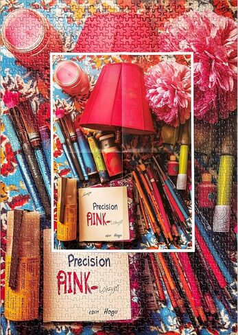 Flowers Art Jigsaw Buzzles للبالغين 1000 قطعة ، أحجية فريدة من نوعها صعبة للبالغين ، 6 ألوان على الألغاز الوردية الخلفية ، حجم اللغز 26.6x19.2 in Kuwait
