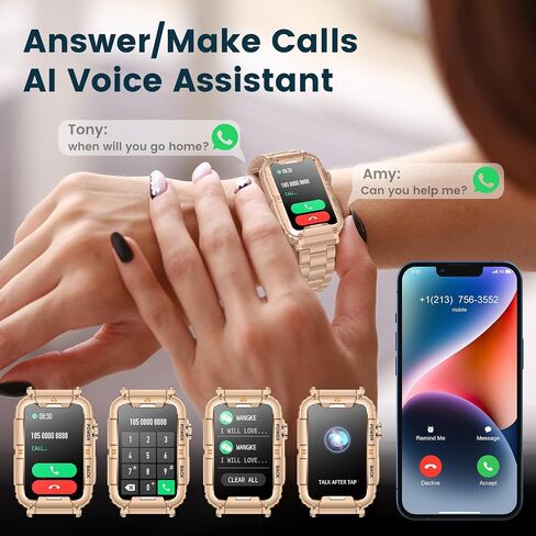 Smartwatch for Men Fitness Tracker Watch: Smart Watch with Answer/Make Call Heart Rate Blood Pressure Sleep Monitor Step Counter 100+ Sports Modes Waterproof 1.57" Activity Trackers for Android iOS in Saudi Arabia