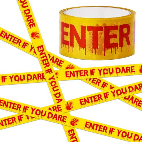 Caution Tape Halloween Decorations Party for Outside & Indoor Halloween Party Decorations Supplies Halloween Caution Tape 3 Rolls - Crime Scene Tape - Do Not Enter Tape - Haunted House Decorations in Saudi Arabia