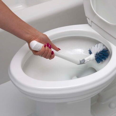 Unger No-Drip Toilet Brush Set – Flexible Neck Toilet Brush with Portable Caddy Holder, Discreet Bathroom Cleaning Brush, Toilet Scrubber, Toilet Bowl Cleaner Brush, Bathroom Cleaning Supplies in Saudi Arabia