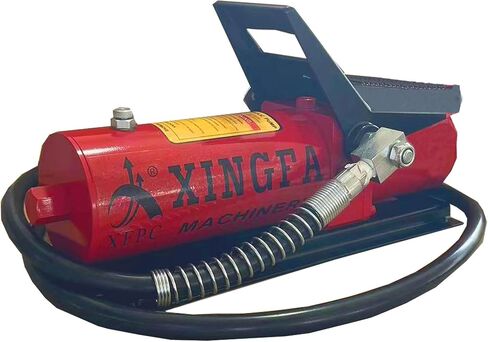 Air Hydraulic Pump 10,000 PSI, 1.7L Reservoir, NPT 3/8" Oil Outlet, NPT 1/4" Inlet, Hydraulic Pump Air Hydraulic Foot Pump, with Air Line Lubricator, Yellow in Saudi Arabia