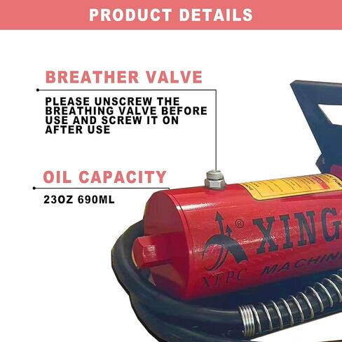Air Hydraulic Pump 10,000 PSI, 1.7L Reservoir, NPT 3/8" Oil Outlet, NPT 1/4" Inlet, Hydraulic Pump Air Hydraulic Foot Pump, with Air Line Lubricator, Yellow in Saudi Arabia
