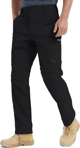 Men's Hiking Pants Lightweight 32" Cargo Tactical Pants for Men Stretch Water Resistant with Cargo Pockets Military Khaki 32 in Kuwait