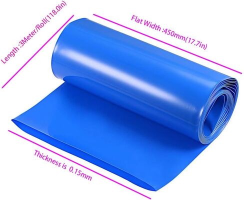 18650 21700 Battery Heat Shrink Tube,1Roll 9.8ft Length 500mm(19.68in) Width Battery Pack Heat Shrink Tubing Wrap (1, Blue, 9.8ft Length 500mm(19.68in) Width) in Saudi Arabia