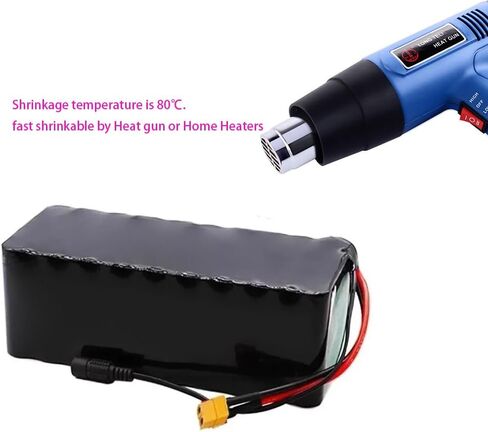 18650 21700 Battery Heat Shrink Tube,1Roll 9.8ft Length 500mm(19.68in) Width Battery Pack Heat Shrink Tubing Wrap (1, Blue, 9.8ft Length 500mm(19.68in) Width) in Saudi Arabia