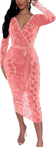 Bodycon Off Shoulder Midi Dresses for Women Casual Ruched Short Sleeve Split Club Party Mini Dress in Saudi Arabia