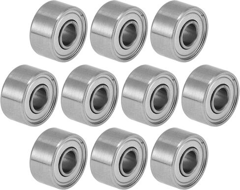 ACROPIX 830ZZ Deep Groove Ball Bearings Lubricated Bearings Double Metal Seal 3x8x4mm Silver Tone in Kuwait