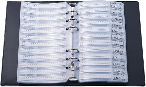 0201 Chip Fixed Resistors 170 Resistance Types 50 Resistor Pieces Per Resistance Value 1% Accuracy Resistor Kits Multi-Type Multi-Number Resistor Kits Passive Components for Easy Access and Storage in Kuwait