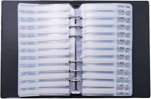 0201 Chip Fixed Resistors 170 Resistance Types 50 Resistor Pieces Per Resistance Value 1% Accuracy Resistor Kits Multi-Type Multi-Number Resistor Kits Passive Components for Easy Access and Storage in Kuwait