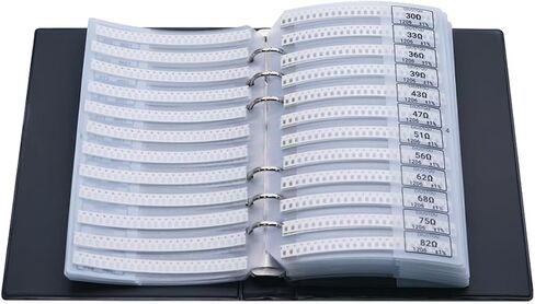 0201 Chip Fixed Resistors 170 Resistance Types 50 Resistor Pieces Per Resistance Value 1% Accuracy Resistor Kits Multi-Type Multi-Number Resistor Kits Passive Components for Easy Access and Storage in Kuwait