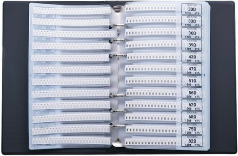 0201 Chip Fixed Resistors 170 Resistance Types 50 Resistor Pieces Per Resistance Value 1% Accuracy Resistor Kits Multi-Type Multi-Number Resistor Kits Passive Components for Easy Access and Storage in Kuwait