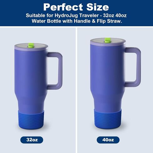 yoelike 2 pcs التمهيد السيليكون للمسافرين hydrojug 40 أوقية 32 أونصة ، غلاف واقٍ مضاد للانزلاق للوصول إلى الفولاذ المقاوم للصدأ المائي ، إكسسوارات غلاف الصدمات السفلية ، غسالة الصحون الآمنة ، BPA مجانًا in Kuwait