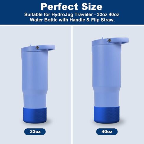 yoelike 2 pcs التمهيد السيليكون للمسافرين hydrojug 40 أوقية 32 أونصة ، غلاف واقٍ مضاد للانزلاق للوصول إلى الفولاذ المقاوم للصدأ المائي ، إكسسوارات غلاف الصدمات السفلية ، غسالة الصحون الآمنة ، BPA مجانًا in Kuwait