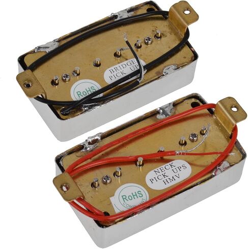 P90 style punchy tone Pickups Set, Single Coil Pickups Bridge & Neck Set for Les Paul LP Electric Guitar Parts Replacement(Red Pearl) in Saudi Arabia