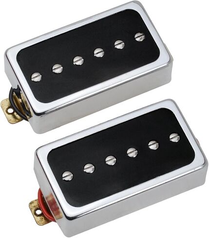 P90 style punchy tone Pickups Set, Single Coil Pickups Bridge & Neck Set for Les Paul LP Electric Guitar Parts Replacement(Red Pearl) in Saudi Arabia