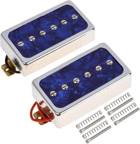 P90 style punchy tone Pickups Set, Single Coil Pickups Bridge & Neck Set for Les Paul LP Electric Guitar Parts Replacement(Red Pearl) in Saudi Arabia