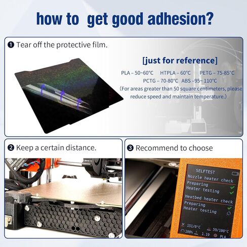 لوحة بناء ناعمة مزدوجة الجوانب مقاس 230 × 230 مم، سرير مغناطيسي من الفولاذ الزنبركي قابل للإزالة لطابعة Kobra 2/Kobra 2 Neo/Kobra 2 Pro/Kobra Neo/Kobra/Kobra/Artillery Genius ثلاثية الأبعاد - (إصدار PEYL/PEHH) in Kuwait