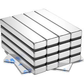 20Pcs Rare Earth Magnets Bars Heavy Duty, Rectangular Metal Small Neodymium Magnets, for Refrigerator Crafts Industrial Tool Storage (20x10x3mm) in Saudi Arabia