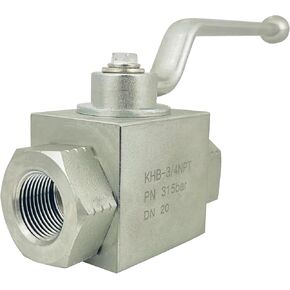 Autovo 3/8 Inch Hydraulic Valve 7250 PSI,High Pressure, Shut-Off 2 Way Hydraulic Ball Valve KHB 3/8" NPT,Ball Valve for Water, Oil in Kuwait