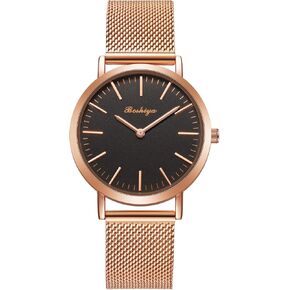 BOSHIYA Watches for Women Stretch Band 30mm Watch Ladies Analog Quartz Stainless Steel Expansion Band Watchs Waterproof Wristwatch for Small Wrist Silver Gold in Kuwait