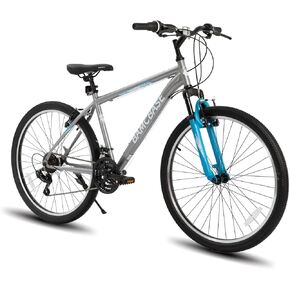 HH HILAND 26 27.5 Inch Mountain Bike, Mens Womens MTB with 21 Speeds, High-Tensile Steel Frame, V Brake, Hardtail Bicycle for Adults Black