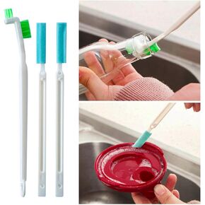 6pcs Caps Bottle Cleaning Brush ، فرشاة تفتيش لوحة المفاتيح ، فرشاة تنظيف الفجوة في لوحة الفجوة ، أداة نظافة مع مقابض رقيقة لمسافات زاوية صغيرة (زرقاء ، 2Set)