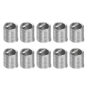 HARFINGTON 10pcs Wire Thread Inserts M10 x 1.5 2D 304 Stainless Steel Helical Coiled Wire Threaded Sleeve