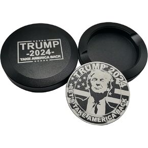 Snus Cans Metal Zyn Container Snus Container Zyn Metal Can Zyn Can Take America Back 2024 (Red)