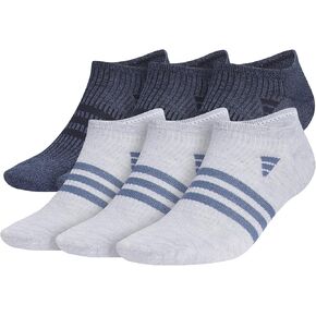 adidas Men's Superlite 3.0 No Show Socks Low-Profile Fit, Arch-Compression and Lightweight Breathable Construction (6 Pairs)