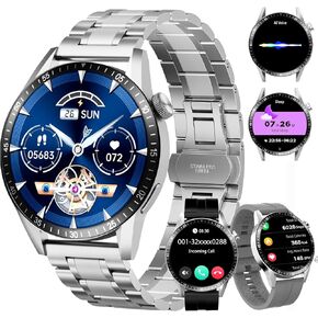 Smart Watch for Men with Answer/Make Calls, 1.39" HD Display Fitness Tracker Watch with Waterproof 190+Sports Modes Health Monitor Sleep Monitor for iOS Android