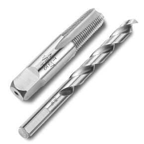 1/8-27 Npt Tap 21/64 Drill Bit High Speed Steel Tap and Drill Bit Sets for Accurate Threads, Assorted Plumbers Mechanics DIY Thread Cutting Tools