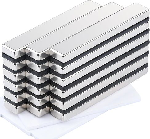 20Pcs Rare Earth Magnets Bars Heavy Duty, Rectangular Metal Small Neodymium Magnets, for Refrigerator Crafts Industrial Tool Storage (20x10x3mm) in Kuwait