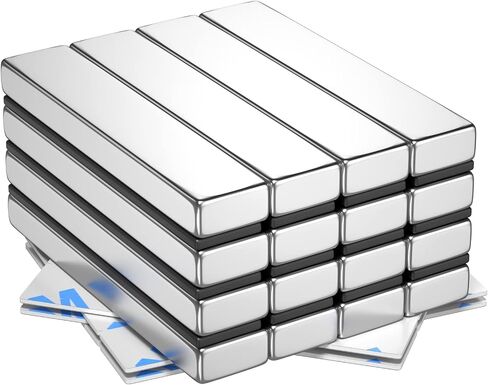 20Pcs Rare Earth Magnets Bars Heavy Duty, Rectangular Metal Small Neodymium Magnets, for Refrigerator Crafts Industrial Tool Storage (20x10x3mm) in Saudi Arabia