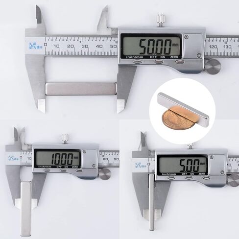 20Pcs Rare Earth Magnets Bars Heavy Duty, Rectangular Metal Small Neodymium Magnets, for Refrigerator Crafts Industrial Tool Storage (20x10x3mm) in Saudi Arabia