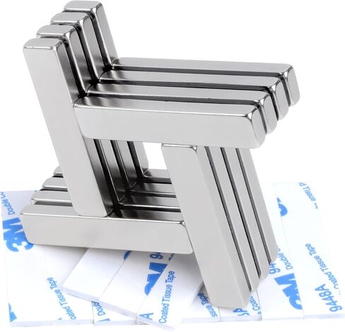 20Pcs Rare Earth Magnets Bars Heavy Duty, Rectangular Metal Small Neodymium Magnets, for Refrigerator Crafts Industrial Tool Storage (20x10x3mm) in Saudi Arabia