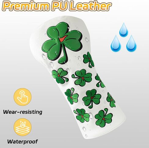 Golf Club Covers Clover Club Covers Fairway Wood Club Covers Hybrid Club Covers Leather Mallet Putter Covers Blade Club Covers Golf Club Covers Suitable for Most Brands in Saudi Arabia