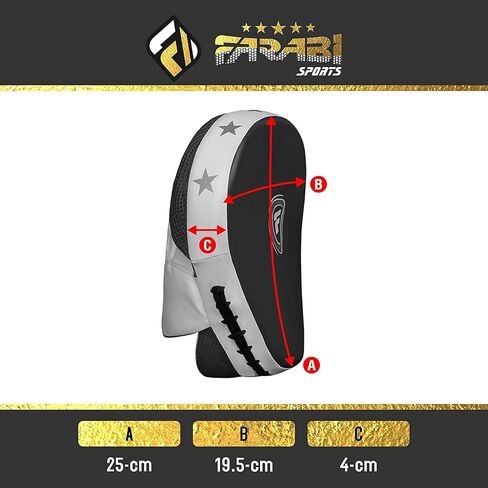 Farabi Sports Title منصات الملاكمة المنحنية في الملاكمة - القفازات اللكم MMA MUAY THAI THAI FOCUS MITTS in Kuwait